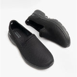 Skechers 124508/BBK GO WALK 6 BIG SPLASH Womens Slip On Trainers Black