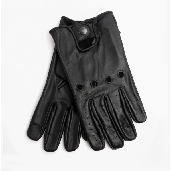 Jack & Jones DRIVER Mens Leather Driving Gloves Black
