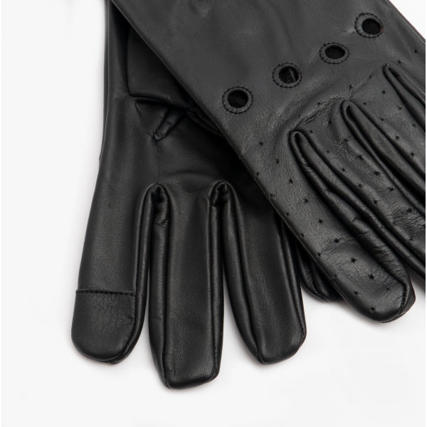 Jack & Jones DRIVER Mens Leather Driving Gloves Black