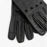 Jack & Jones DRIVER Mens Leather Driving Gloves Black
