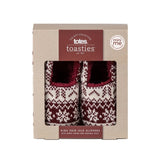 Totes Toasties FAIR ISLE Girls Mule Slippers Multi
