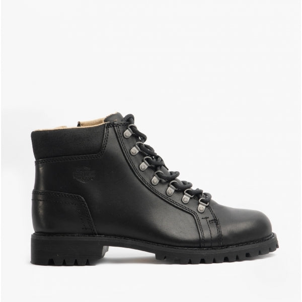 Harley Davidson WELDON SCRATCH Mens Leather Hiker Ankle Boots Black