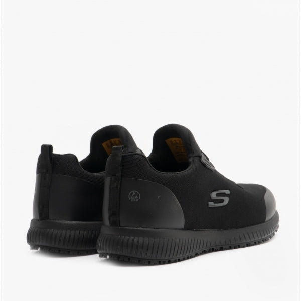 Skechers Work 200051EC SQUAD - MYTON SR Mens Occupational Trainers Black