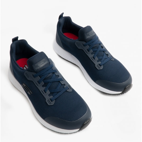 Skechers Work 77222EC SQUAD SR Womens Occupational Trainers Navy