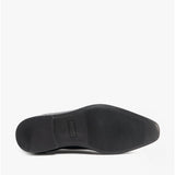 Hush Puppies EZRA Boys Leather Plain Toe Shoes Black