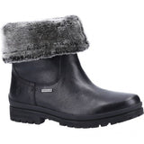 Hush Puppies ALICE Womens Leather Mid-Height Boots Black