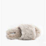 Bedroom Athletics RUBY Womens Faux Fur Slide Slippers Trace Grey