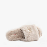 Bedroom Athletics RUBY Womens Faux Fur Slide Slippers Cream