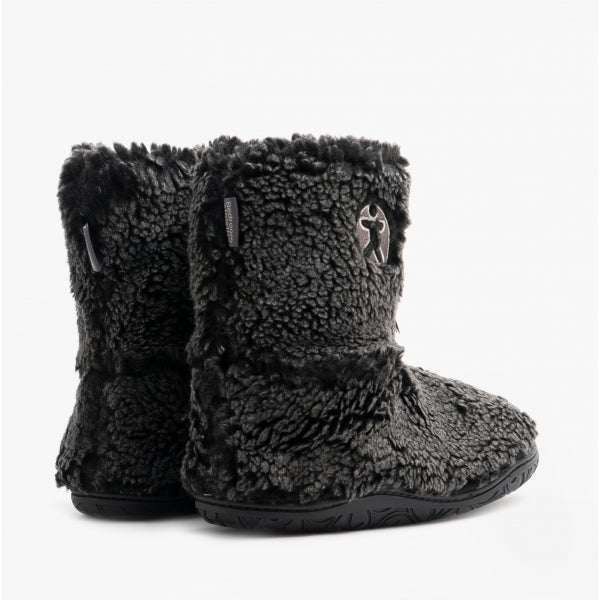 Bedroom Athletics GOSLING Mens Boot Slippers Washed Black