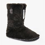 Bedroom Athletics MARILYN Womens Faux Fur Boot Slippers Charcoal