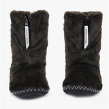 Bedroom Athletics MARILYN Womens Faux Fur Boot Slippers Charcoal