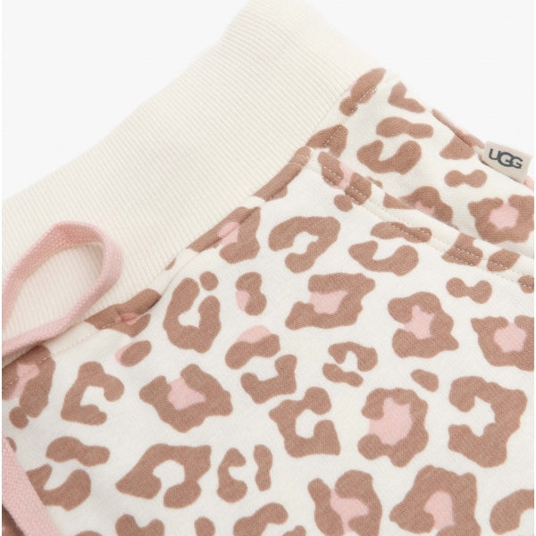 UGG KANTNER Womens Bottoms Vintage White Leopard