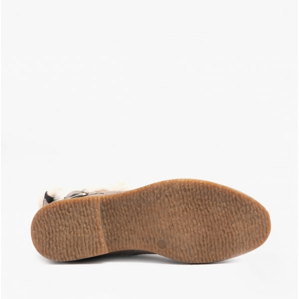 Hush Puppies MEGAN Womens Suede Mid-Calf Boots Grey