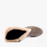 Hush Puppies MEGAN Womens Suede Mid-Calf Boots Grey