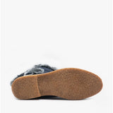 Hush Puppies MEGAN Womens Suede Mid-Calf Boots Navy