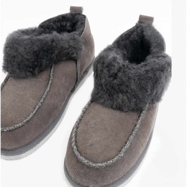Shepherd ALBINA Womens Sheepskin Slipper Boots Asphalt