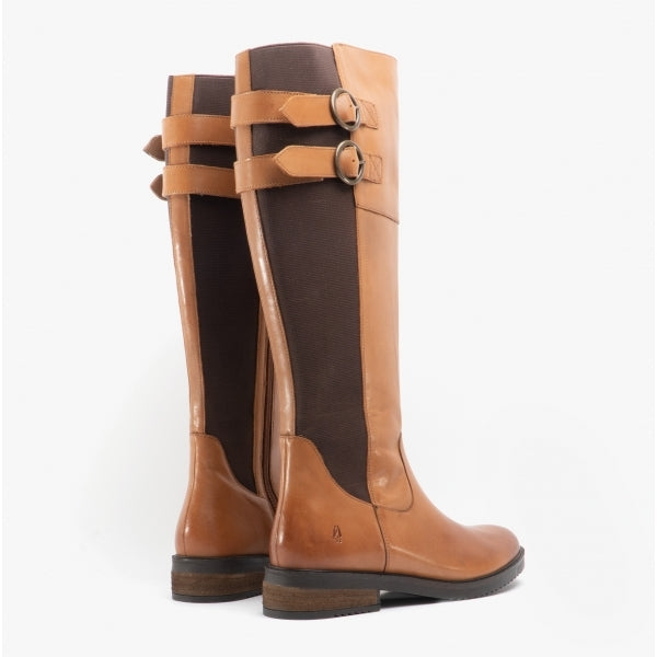 Hush Puppies CARLA Womens Leather Tall Boots Brown