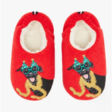 Joules SLIPPET Girls Textile Mule Slippers Christmas Dog