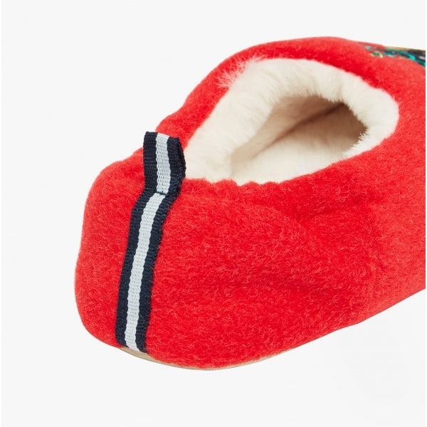 Joules SLIPPET Girls Textile Mule Slippers Christmas Dog
