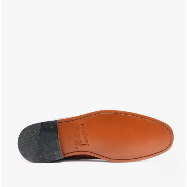 Kensington TED Mens Leather Chelsea Boots Tan