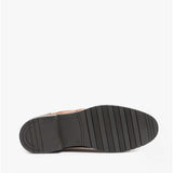 Hush Puppies SANTIAGO Mens Leather Oxford Brogue Shoes Brown