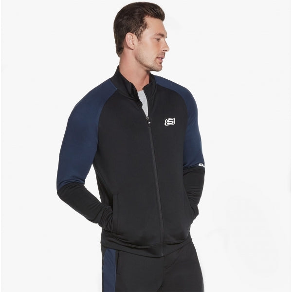 Skechers M3JA192/BLK SKECHTECH Mens Full Zip Jacket Bold Black
