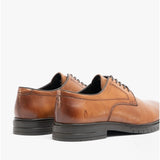 Hush Puppies STERLING Mens Leather Derby Shoes Tan