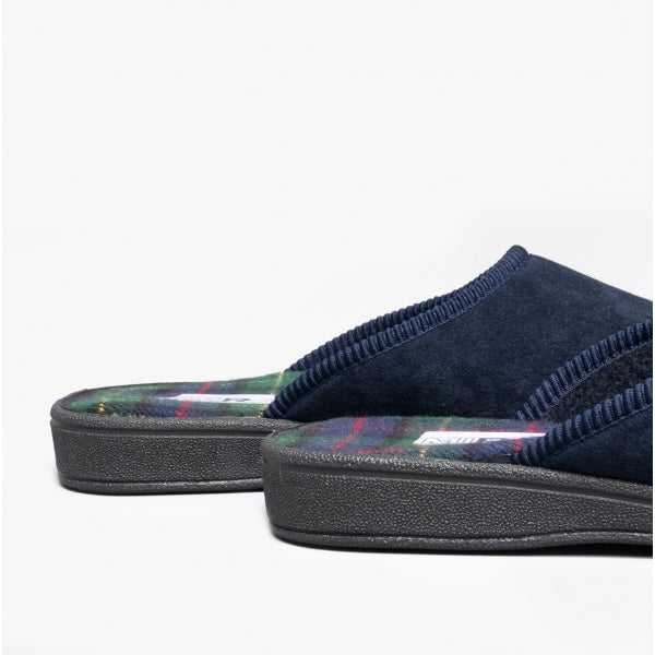 Mirak BUCK Mens Mule Slippers Navy