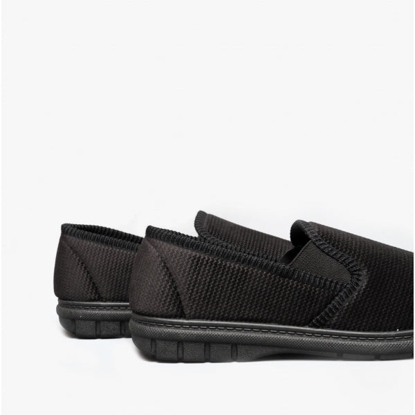 Fleet & Foster JOHN Mens Slippers Black