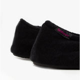 Totes Isotoner STRETCH TERRY BOW Womens Ballerina Slippers Black