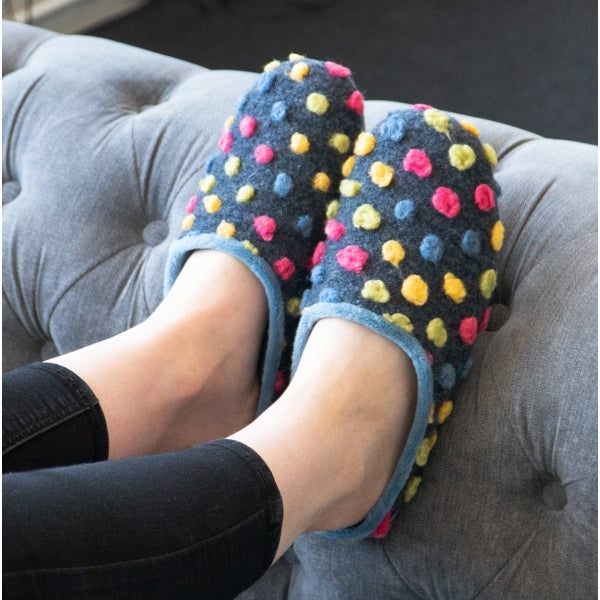 Sleepers AMY Womens Mule Slippers Blue