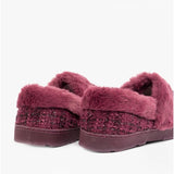 Dr Keller AVON Womens Full Slippers Burgundy