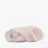TOMS SUSIE Womens Faux Fur Mule Slippers Pink