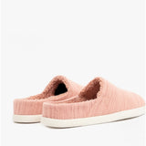 TOMS SAGE Womens Cotton Boucle Mule Slippers Pink