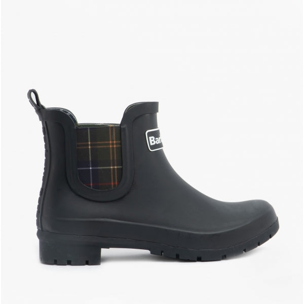Barbour KINGHAM Womens Rubber Ankle Wellington Boots Black