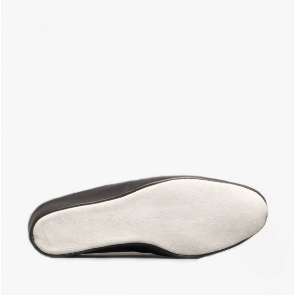 Cincasa Menorca MAHON Womens Leather Mule Slippers Black