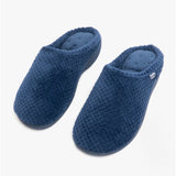 Totes Isotoner POPCORN TERRY Womens Mule Slippers Navy