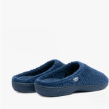 Totes Isotoner POPCORN TERRY Womens Mule Slippers Navy
