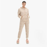 UGG KANTNER Womens Bottoms Vintage White Leopard