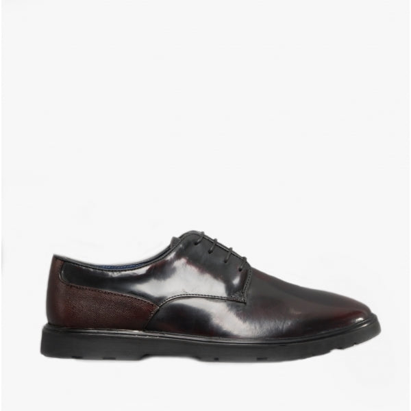 Silver Street London RUSKIN Mens Leather Derby Shoes Oxblood