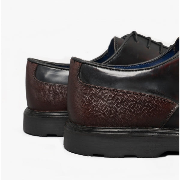 Silver Street London RUSKIN Mens Leather Derby Shoes Oxblood