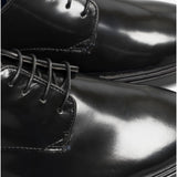 Silver Street London RUSKIN Mens Leather Derby Shoes Black