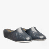 Cincasa Menorca MAHON Womens Leather Mule Slippers Navy