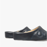 Cincasa Menorca MAHON Womens Leather Mule Slippers Navy