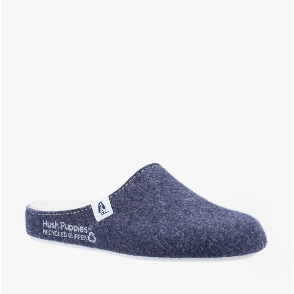 Hush Puppies THE GOOD SLIPPER Womens Recycled Mule Slippers Navy