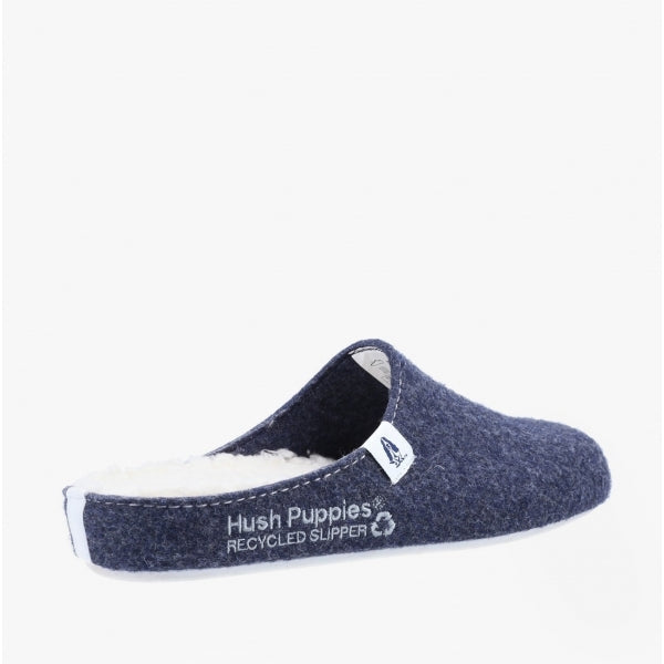 Hush Puppies THE GOOD SLIPPER Womens Recycled Mule Slippers Navy