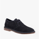 Hush Puppies SCOUT Mens Suede Leather Derby Shoes Navy