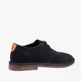Hush Puppies SCOUT Mens Suede Leather Derby Shoes Navy