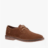 Hush Puppies SCOUT Mens Suede Leather Derby Shoes Tan