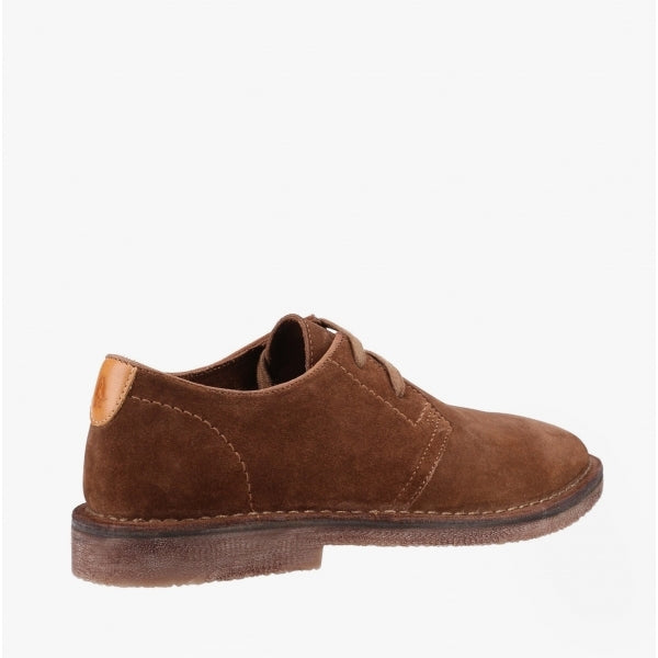 Hush Puppies SCOUT Mens Suede Leather Derby Shoes Tan